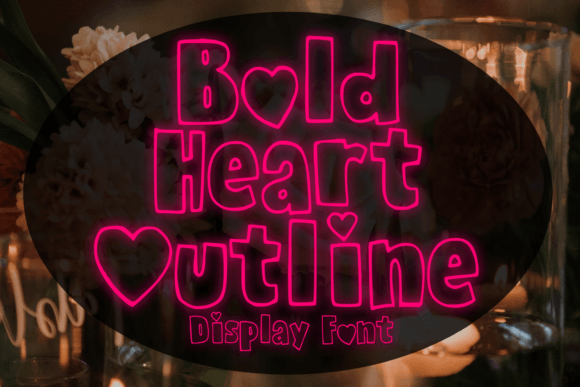 Bold Heart Outline: A Display Typeface for Editorial Design