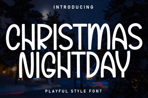 Christmas Nightday: The Playful Handwritten Font for Festive Branding