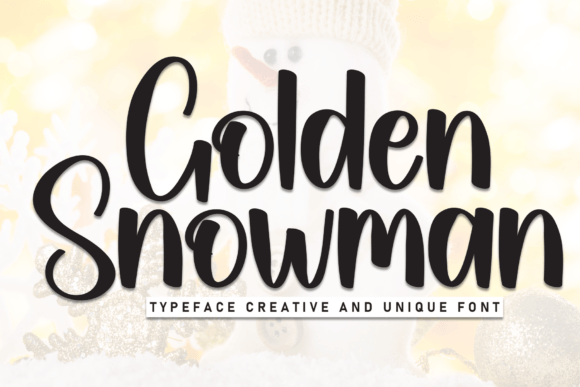 Golden Snowman: The Perfect Display Font for Warm Brand Identity