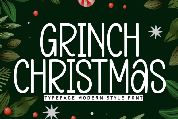 Grinch Christmas: The Playful Typeface for Festive Branding
