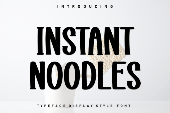 Instant Noodles: A Handwritten Font for Modern Editorial Design
