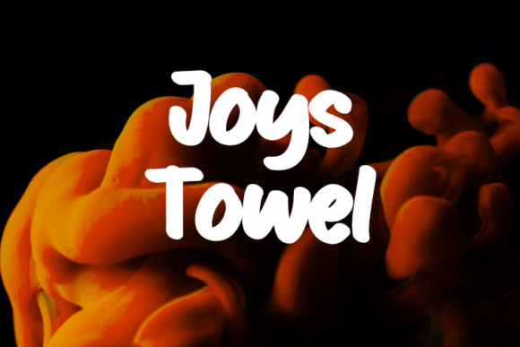 Joys Towel: The Perfect Display Font for Handmade Labels and Branding