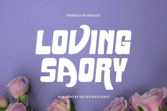 Loving Saory: A Bold Display Font for Modern Web Design