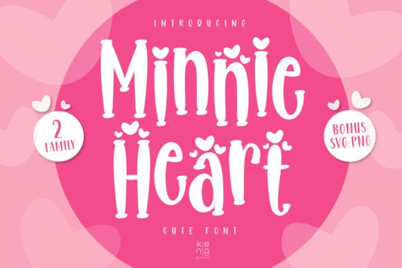 Minnie Heart: A Playful Display Typeface for Modern Editorial Design
