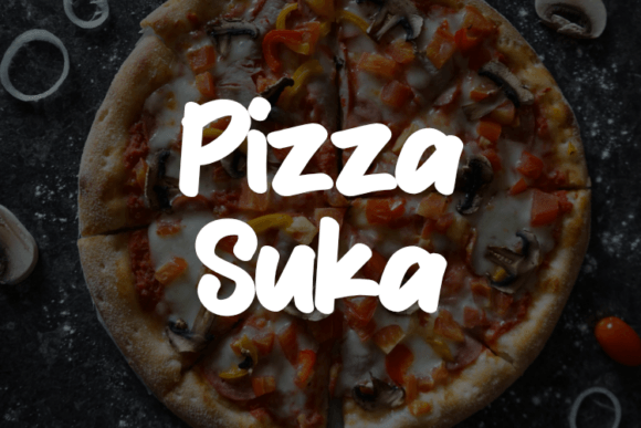 Pizza Suka: The Creative Typeface That Elevates Your Brand Identity