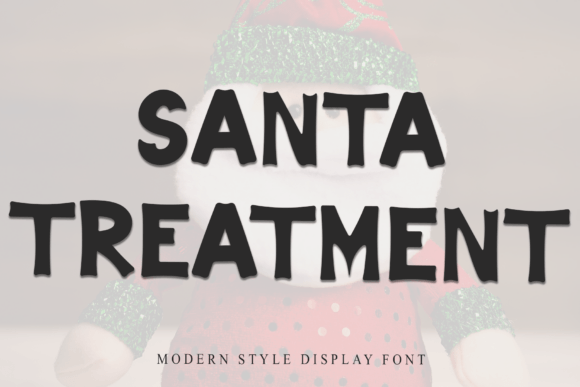 Santa Treatment: A Bold Display Typeface for Festive Digital Branding