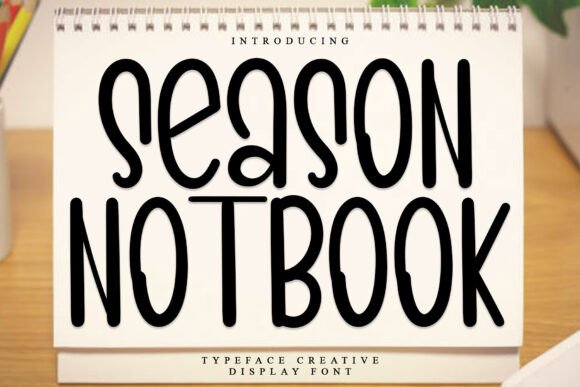 Season Notebook: The Festive Display Font for Small Business Branding