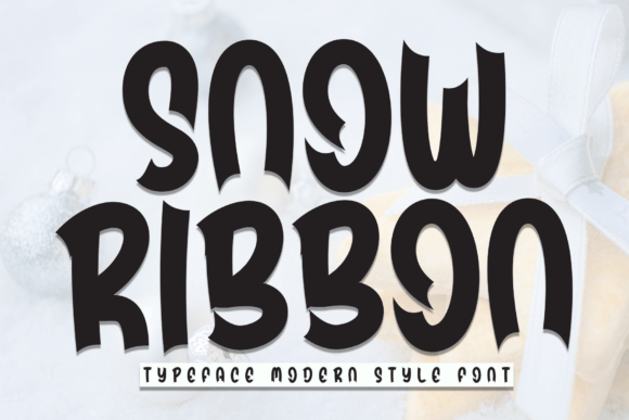 Snow Ribbon: A Charming Display Font for Sweet Brand Identities