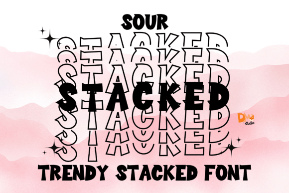 Sour Stacked: The Playful Display Font for Handmade Brands