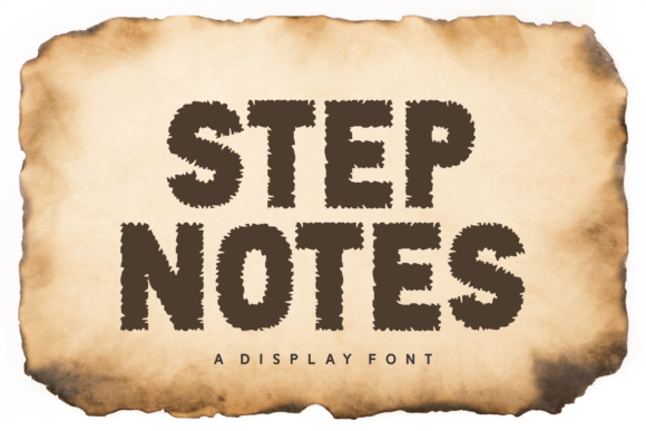 Step Notes: A Playful Display Font for Bold Brand Identity