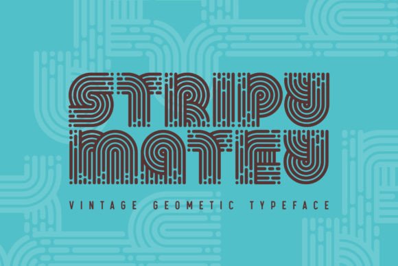 Stripy Matey: The Quirky Display Font That Brings Handmade Goods to Life